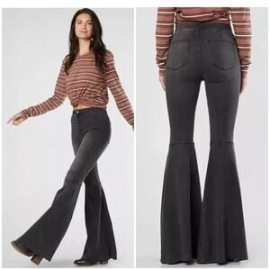 Free People Black Flare Jeans
